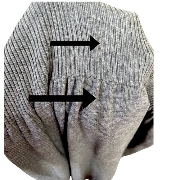 HATCH The Zinnia Maternity Sweater Dress MERCENIZED WOOL - SIZE 2 = MEDIUM 6/8 - Picture 6 of 6